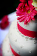 wedding cake with flower