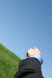 business hand pointing