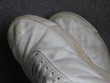dirty white leather sneakers
