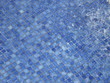 splash on blue tiles