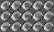 metal buttons set 2