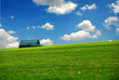 barn in farm field barn in farm field