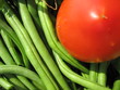 string bean and tomato