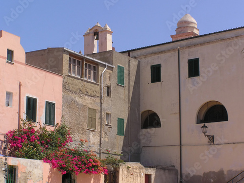 mediterranean town typical architecture