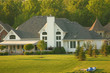 large home backyard