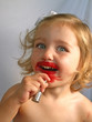 Foto: girl with lipstick girl with lipstick