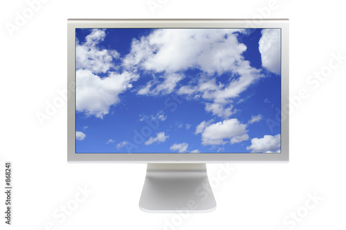 Foto: flat panel lcd computer monitor flat panel lcd computer monitor