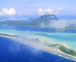 aerial view of bora bora