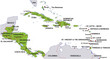 map central america landkarte zentral amerika