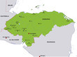 map honduras landkarte honduras