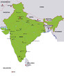 map india landkarte indien