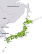 map japan landkarte japan
