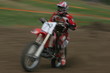 motocross with a sliding blurry effect