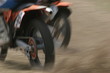 motocross wheels in action, close up