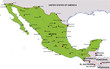 map mexico landkarte mexiko