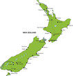 map new zealand landkarte neuseeland