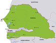 map senegal landkarte senegal