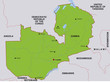 map zambia landkarte sambia