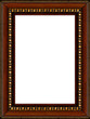 antique rustic wooden picture frame isolated antique rustic wooden picture frame isolated
