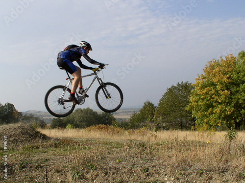 bike in the air