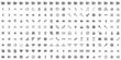 Illustration: 200 simple icons (grey set) 200 simple icons (grey set)