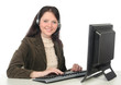 businesswoman working at the computer