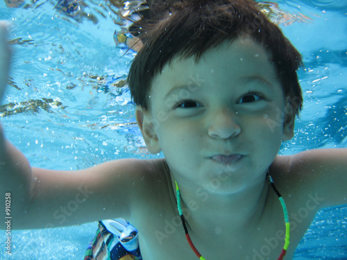 boy swimming