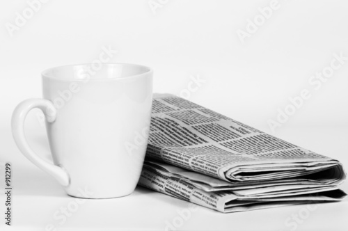 morning cup of coffee and press
