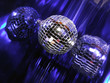 blue disco globe