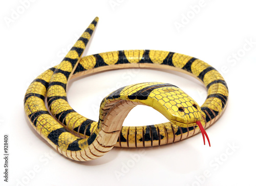 anitque wooden snake
