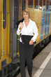 getting on the train