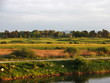 countryside in sunset