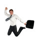 businessman jumping