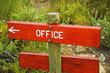 wooden sign
