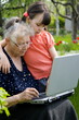 girls with laptop