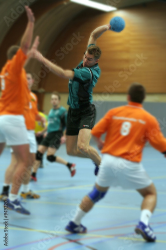 Photo: handball action handball action