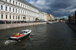 boat on moika river