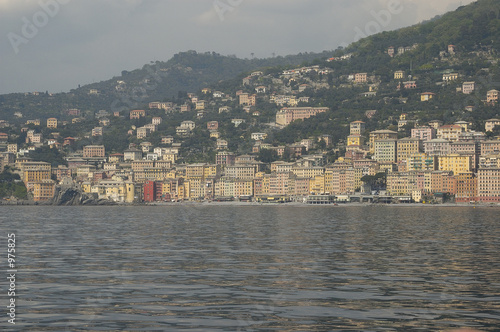 landscape; camogli from the sea landscape; camogli from the sea