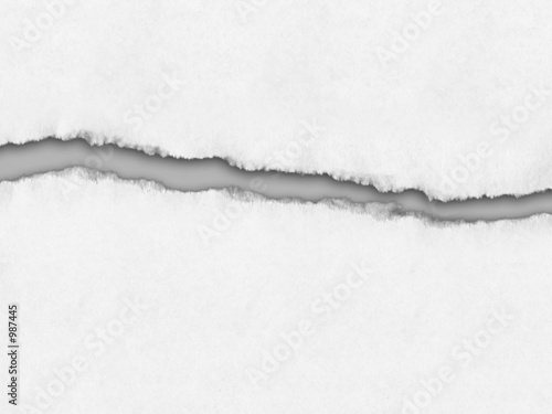 ripped white paper