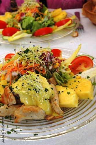 salade de poulet exotique