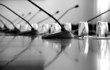 microphones in empty conference hall