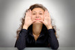 woman showing her palms