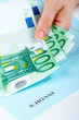 holding money