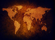 grunge world map