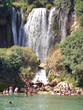 summer on waterfall