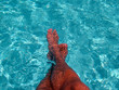 feet in water