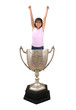 Photo: girl in trophy cup girl in trophy cup