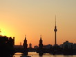 sonnenuntergang in berlin