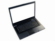 laptop with empty  15.4" wide screen