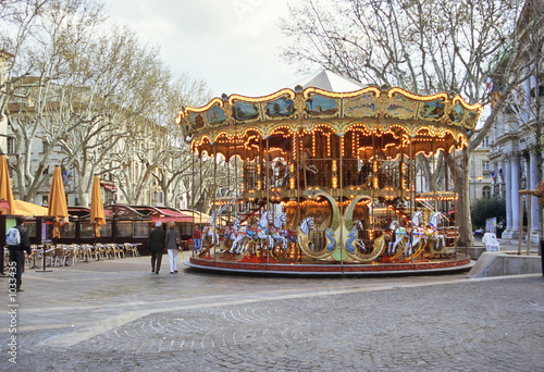 Foto: carousel avignon market square carousel avignon market square